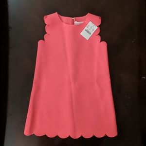 Crewcuts 2T Hot Pink Scalloped Dress